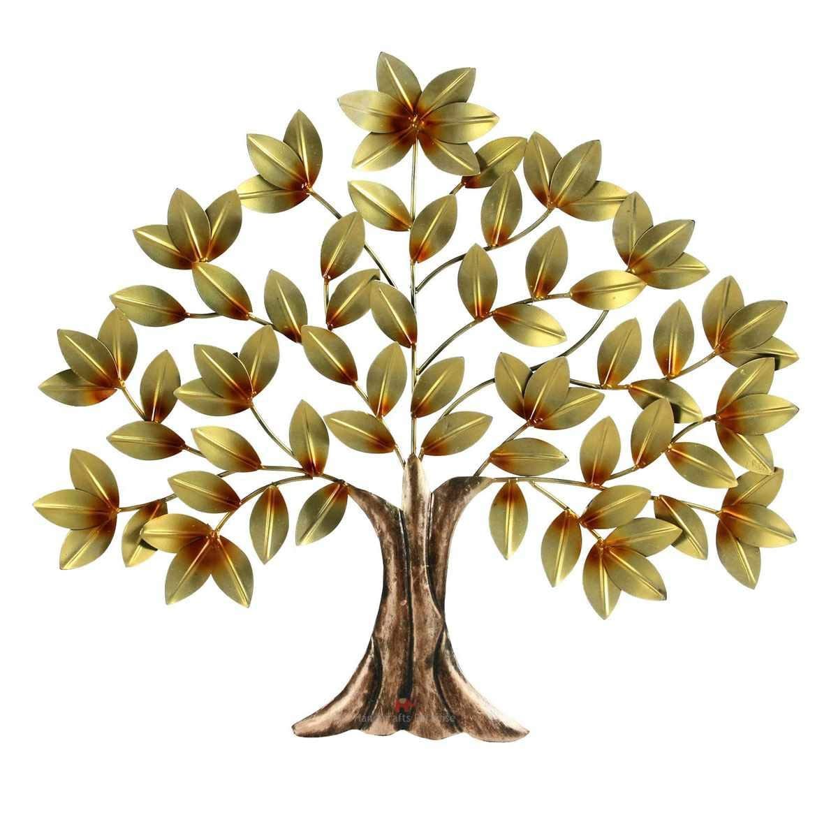Decorative Golden Tree Showpiece Wall Décor for Home Décor in Etsy