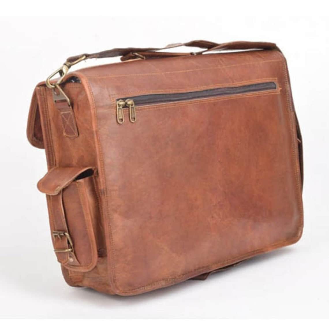 Leather Bag Handmade Leather Messenger Bag Vintage Handmade Etsy