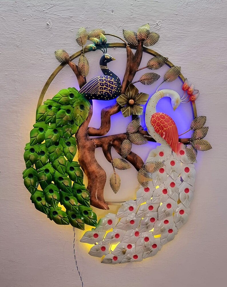 Metal Peacock Wall Decor Beautiful Wall Hanging for Home Etsy