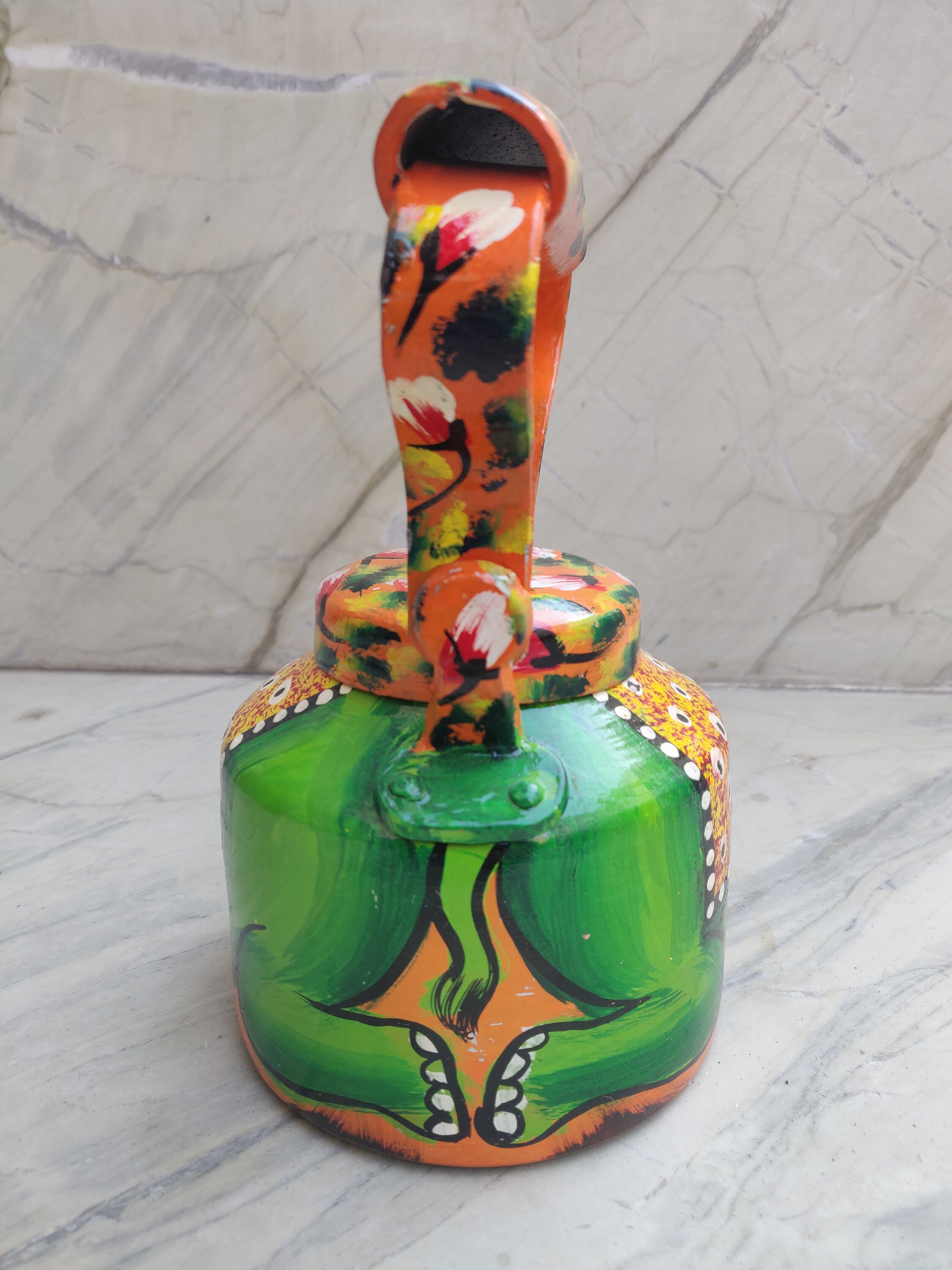 Hand Painted Indian Chai Kettle Aluminium Teapot in Pink Etsy