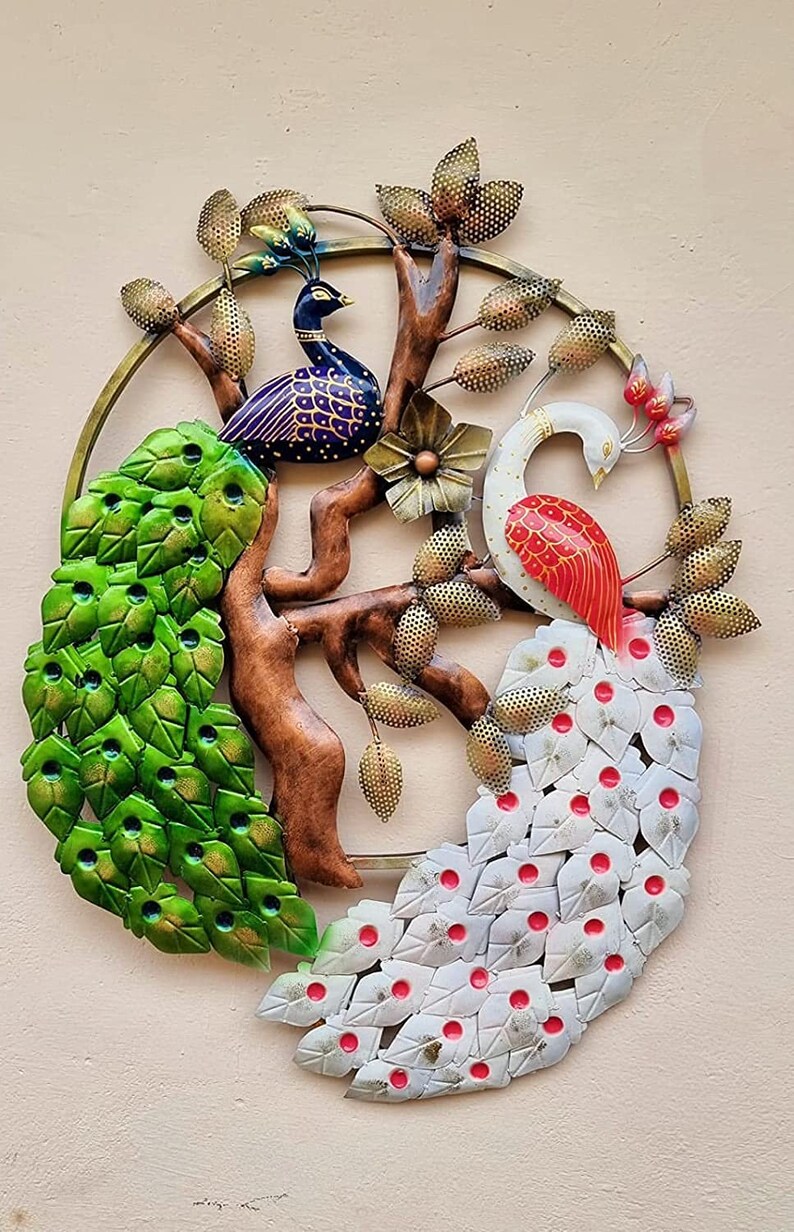 Metal Peacock Wall Decor Beautiful Wall Hanging for Home Etsy