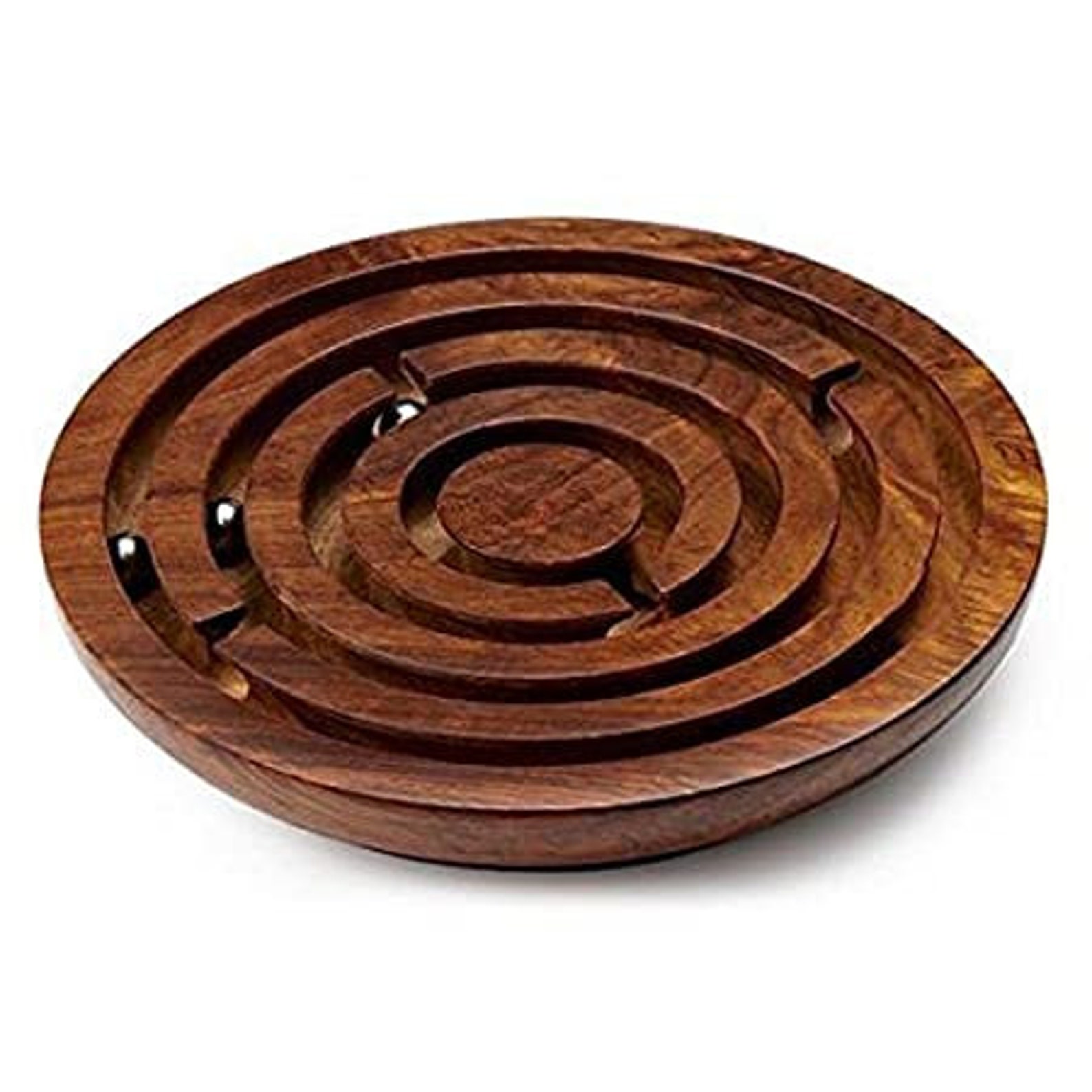 Handmade Round Labyrinth Maze Wooden Toys Brain Teaser Puzzle Etsy UK