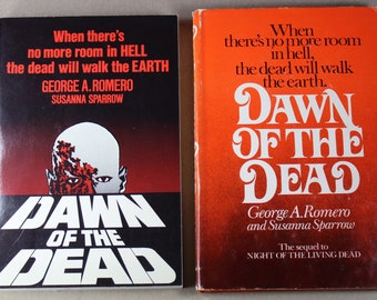 Dawn of the Dead Novels, George A. Romero, Susanna Sparrow, Horror, First Edition Vintage Hardcover, Paperback, Zombies, Film photos
