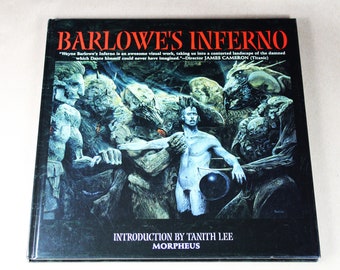 Barlowe's Inferno by Wayne Barlowe-Intro by Tanith Lee, Morpheus Publications, First Edition Hardcover