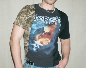 REANIMATED VINTAGE Metal Camo Tee - Medium