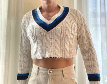REANIMATED VINTAGE Polo Sport Cricket Sweater - One of a Kind - Medium