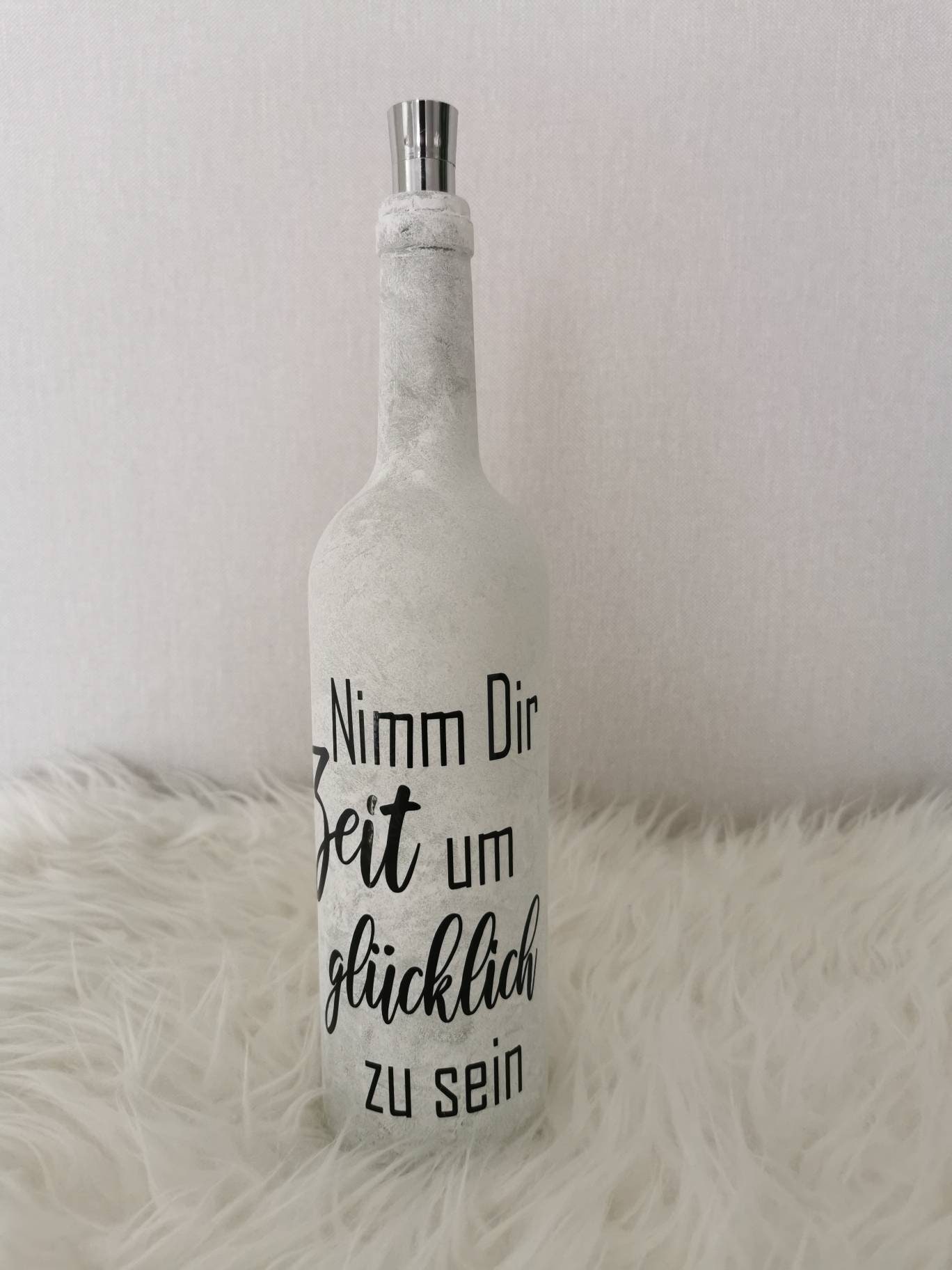Beleuchtete Flasche Flasche Spruch personalisierbar Etsy
