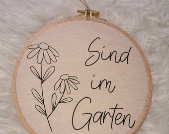 Türkranz - Türschild - Sind im Garten - personalisierbar