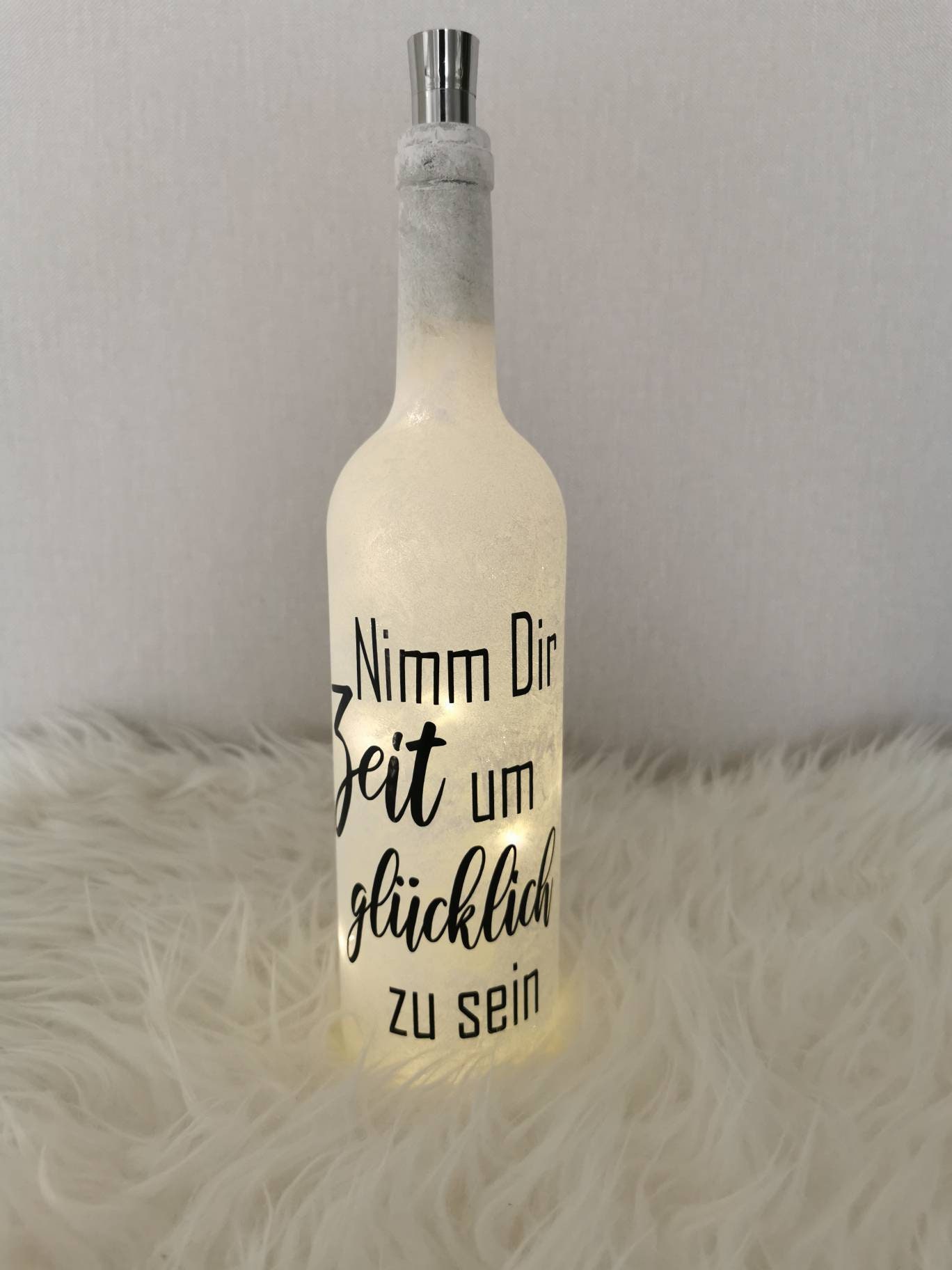 Beleuchtete Flasche Flasche Spruch personalisierbar Etsy