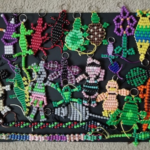cute and creative animal pony bead keychains!