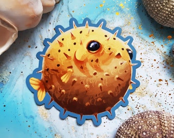 Cute Puffer Fish Magnet