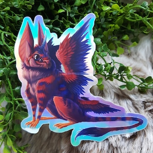 Schattig Holografische Creature Sticker