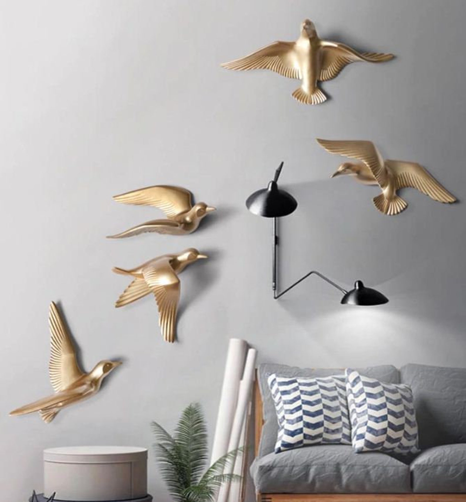 Flying Bird Wall Art Birds Wall Decor Wall Hanging Birds Etsy