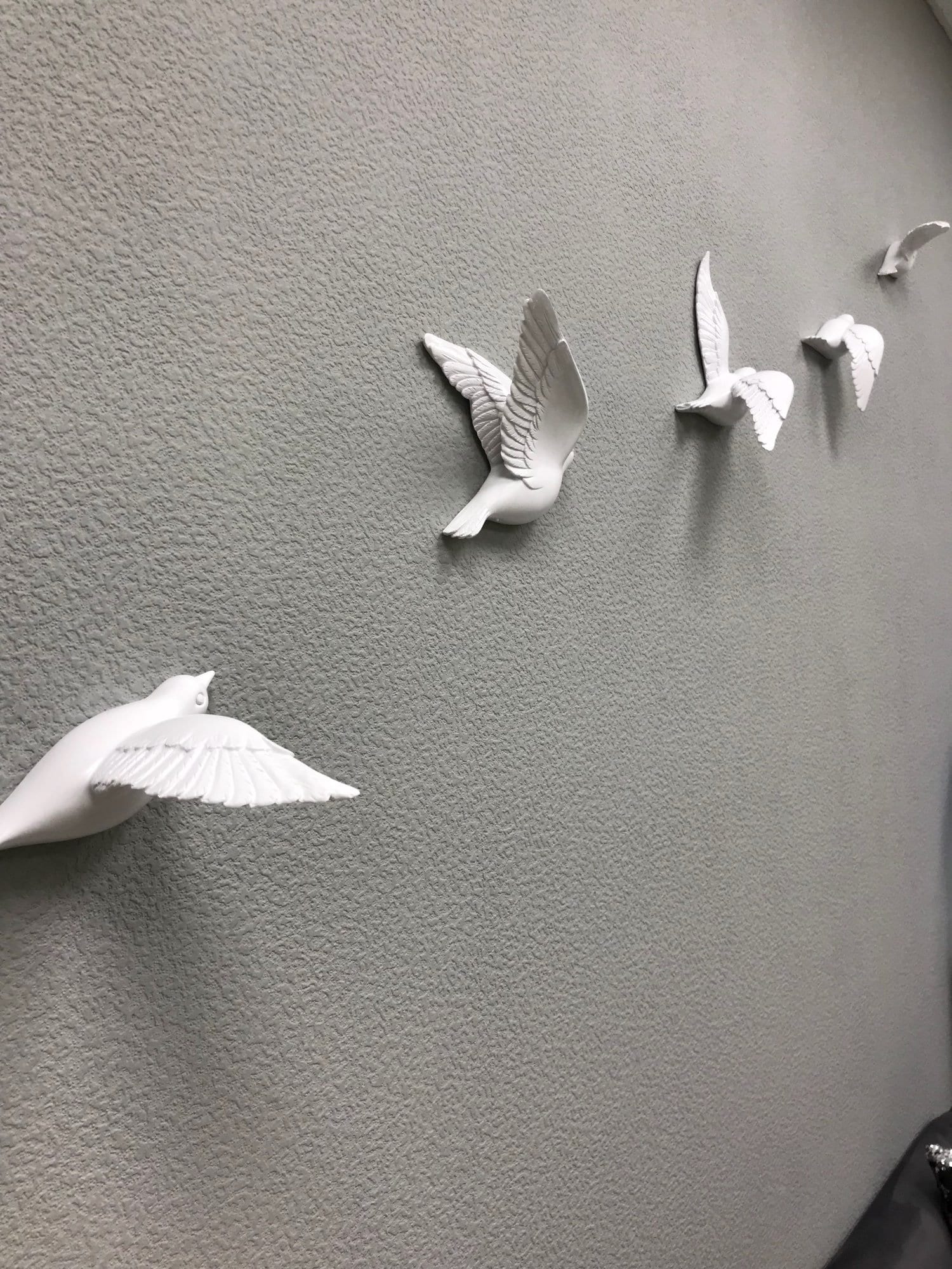 Bird Wall Art Bird Wall Sculpture 5 Piece Set Flying Birds Etsy