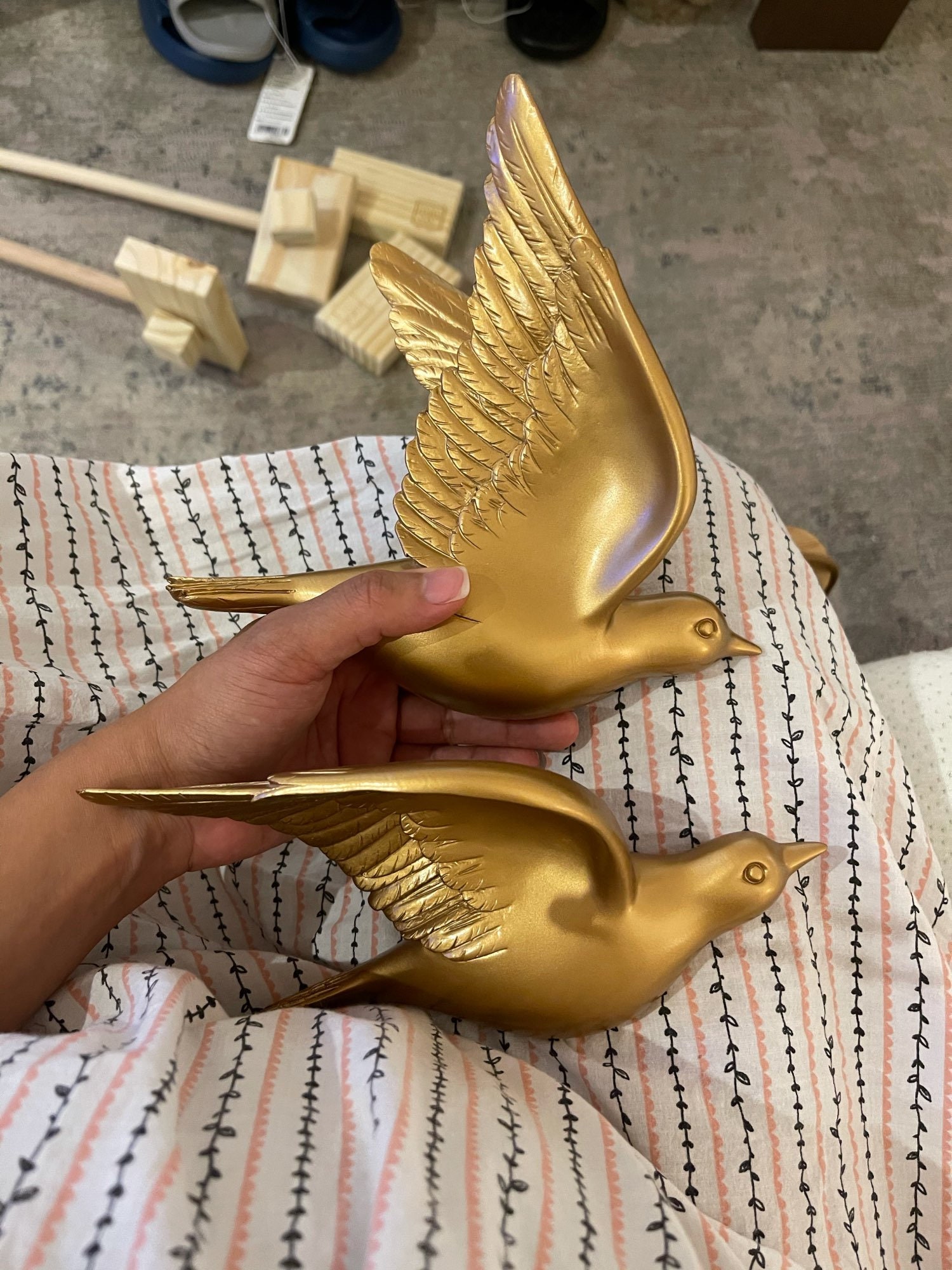 Bird Wall Art Bird Wall Sculpture 5 Piece Set Flying Birds Etsy