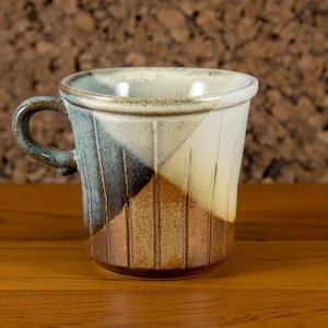Pottery Craft USA Doppglaserad mugg | Mitten av århundradet Kalifornien keramik | Tillverkad i USA