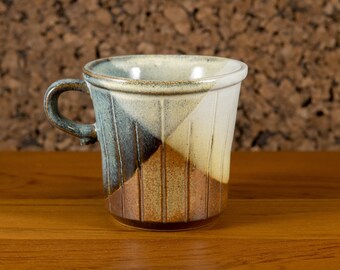 Pottery Craft USA Dip-Glazed Mug | Mid Century California Pottery | Made in the USA