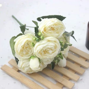 1 Bouquet Peonie Artificiali In Seta, Fiori Finti Peonie Per Matrimoni  Interni Ed Esterni, Parete, Camera Da Letto, Ufficio, Bouquet Da Matrimonio  Fai Da Te, Centritavola Per Docce Nuziali, Composizioni Floreali, Tavoli