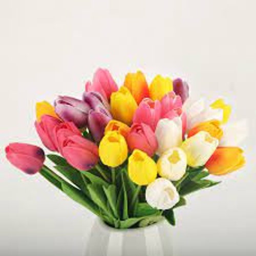 Tulips Artificial Flower Real Touch Tulip Bulbs Artificial Etsy