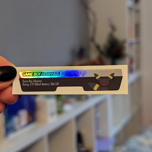 Adesivo posteriore Umbreon GBA