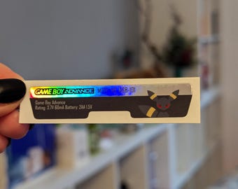 Umbreon GBA back sticker