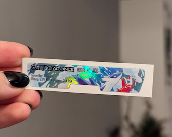 Latias Latios GBA back sticker