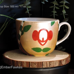 Rowlet Handpainted Teacup