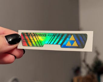Triforce GBA back sticker