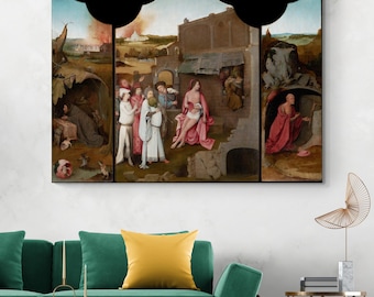 Hiobs-Triptychon von Hieronymus Bosch - Religiöse Tafel aus der frühen Renaissance aus den Niederlanden aus dem 16