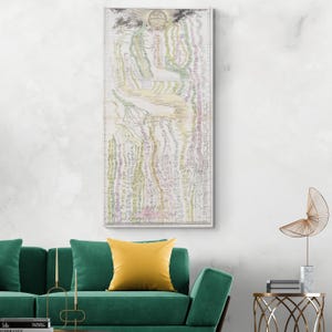 Stream of Time – 1817 World History Timeline Map Art Print | Infographic Chart of Major Events | Educational Decor Fine Art Poster