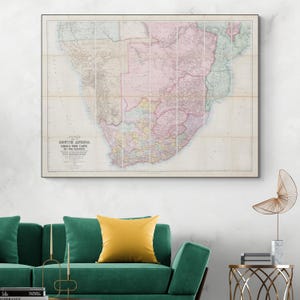 1902 Map of South Africa – Boer War-Era Historical Map Showing Colonial Borders, Key Battles, and Geography During British Imperial Conflict