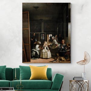 1656 Las Meninas by Diego Velázquez – Spanish Baroque Masterpiece – Classic Western Art History Wall Decor Fine Art Print