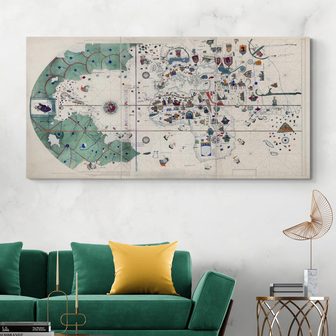 1500 Historical Map by Juan De La Cosa – Earliest Known Map of the New ...