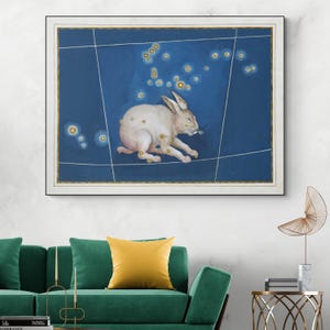 17th Century Lepus Sternzeichen Illustration Astrologie Dekor Fine Art Print