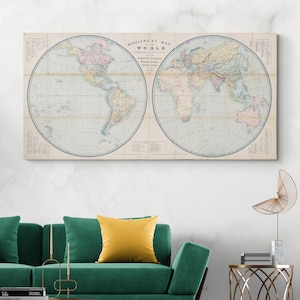 1838 Protestant Missionary Map of the World – Illustrated Map Showing Missionary Regions, Religious Influence & Global Evangelism Efforts