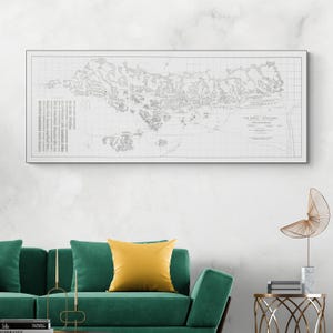 Karte von Oak Ridge Tennessee Manhattan Projekt Atombombentest Stadt 2.Weltkrieg Geschichte Dekor Fine Art Print