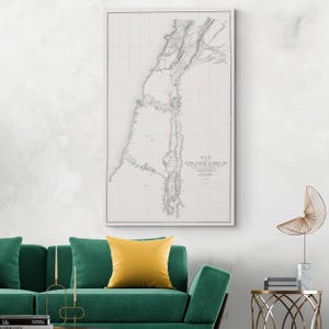 1852 Karte des Jordan und des Toten Meeres Naher Osten Heilige Land Geographie Palästinenser Israelische Geschichte Dekor Fine Art Print