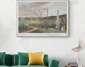 West Point Military Academy – 1830 Early View Art Print | U.S. Army Academy New York | American Military History Fine Art Wall Decor