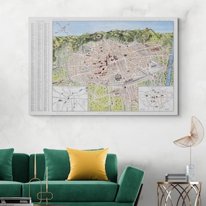 Pictorial Map of Bologna Italy – Illustrated Historic Italian City – Landmarks, Streets & Cultural Highlights of the Emilia-Romagna Region