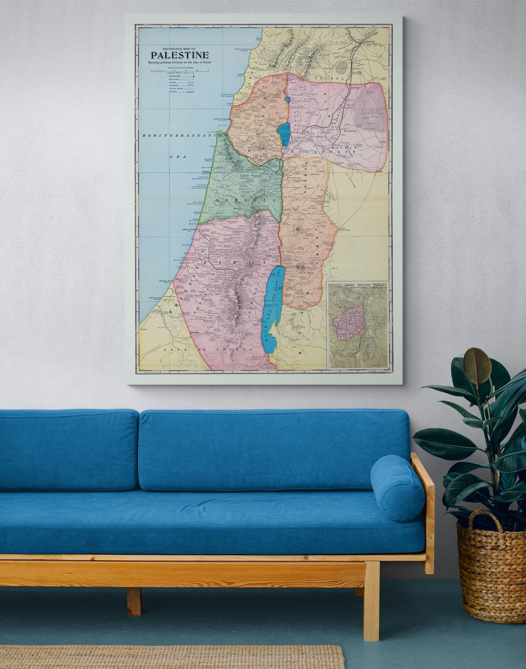Political Map of Palestine During the Time of Christ – Biblical-era ...