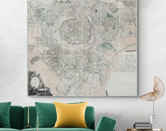 1810 Map of Vienna Austria – Early 19th Century Habsburg-Era Urban Cartography Showing City Walls, Streets, Landmarks & Imperial Geography