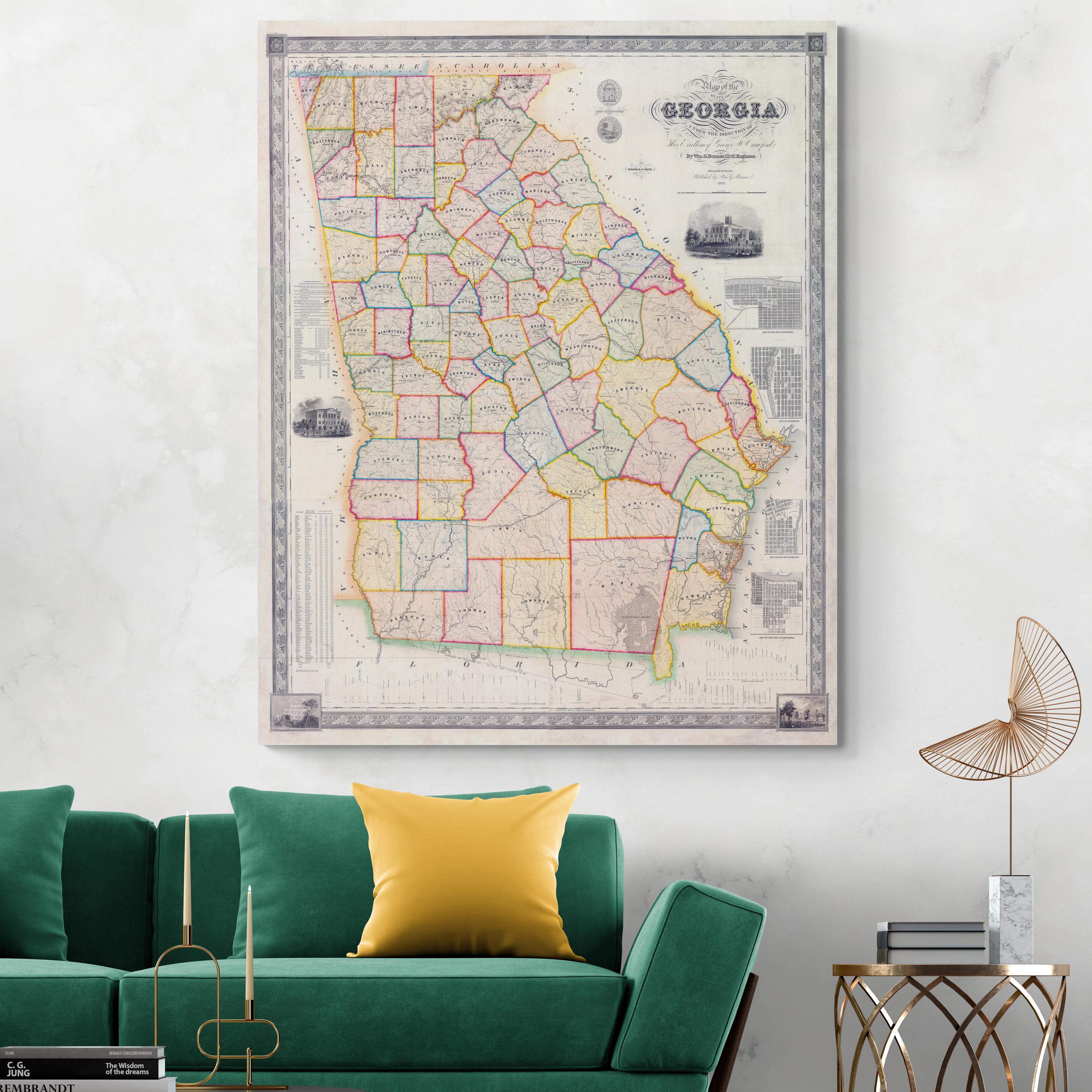 古いアメリカ南北戦争の地図 - Etsy 日本
