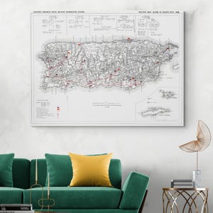 1898 Military Map of Puerto Rico – Spanish-American War Campaign Map Showing Forts, Roads, Terrain & Strategic Zones in U.S. Invasion