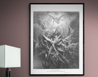 Gustave Dore Fall of Satan - Etsy