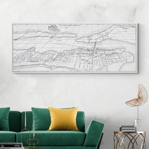 1914 kaart van St. Augustine Florida Amerikaanse cartografie geschiedenis decor Fine Art Print