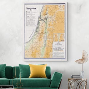 1931 Jewish National Fund Map of Erez Israel – Pre-state Zionist Map ...