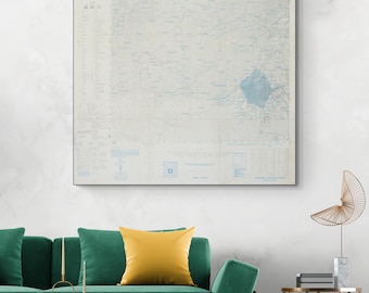 1945 Top Secret Map of Hiroshima – WWII Military Cartography – Atomic Bomb Damage Assessment Following the First Nuclear Attack in History