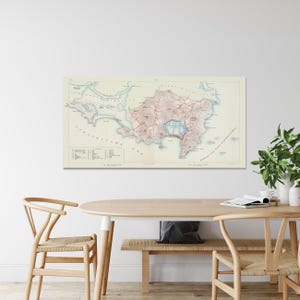 1915 Carte de Sint Maarten Caraïbes Géographie Antilles néerlandaises Saint-Martinois Cartographie Histoire Décor Fine Art Print