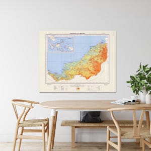 1953年サラワク州とブルネイの地図 アジアの地理 マレーシア ブルネイの歴史 地図装飾 美術印刷