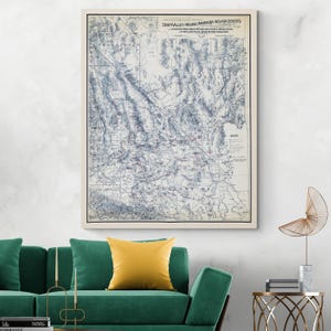 Mapa minero del Valle de la Muerte de 1903: primeras rutas mineras en los desiertos de Mojave, Amargosa y Nevada durante la expansión hacia el oeste.